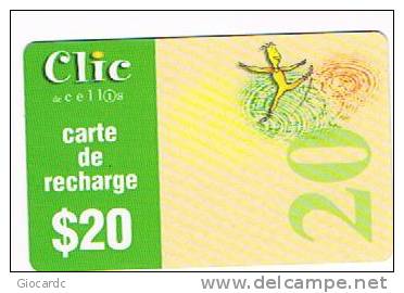 LIBANO (LEBANON) - CLIC DE CELLIS  (GSM RECHARGE) - DANCER 20 $  EXP.12.99  - USED  -  RIF. 759 - Liban