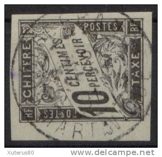 COLONIES GENERALES TAXE N° 6 Oblitéré Fort-de-France Martinique - Postage Due