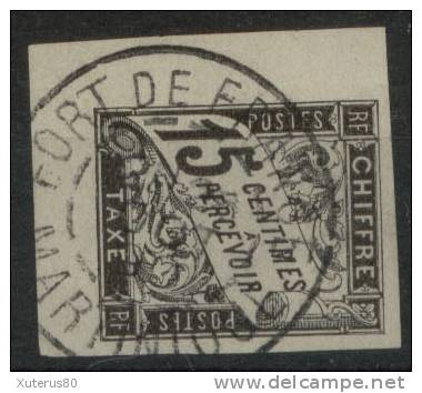 COLONIES GENERALES TAXE N° 7 Oblitéré Fort-de-France Martinique - Postage Due