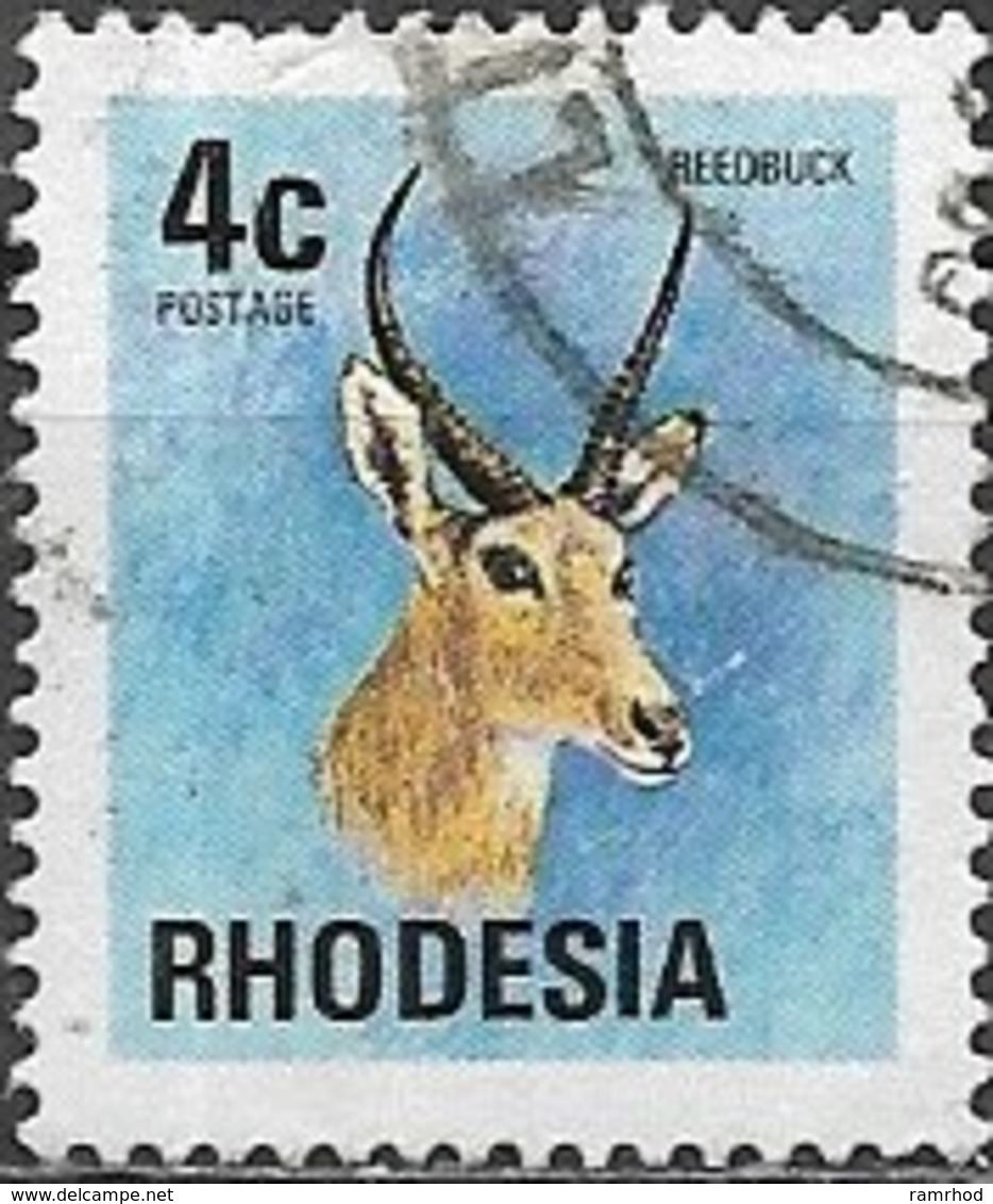 RHODESIA 1974 Antelopes - 4c. Reedbuck FU - Rhodesien (1964-1980)