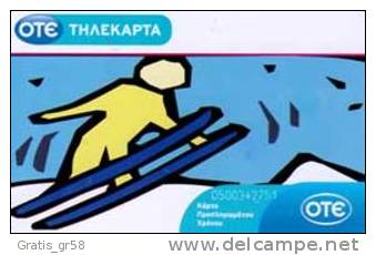 GREECE - X2251 Skier, 11/10, 110.000ex, Used - Greece