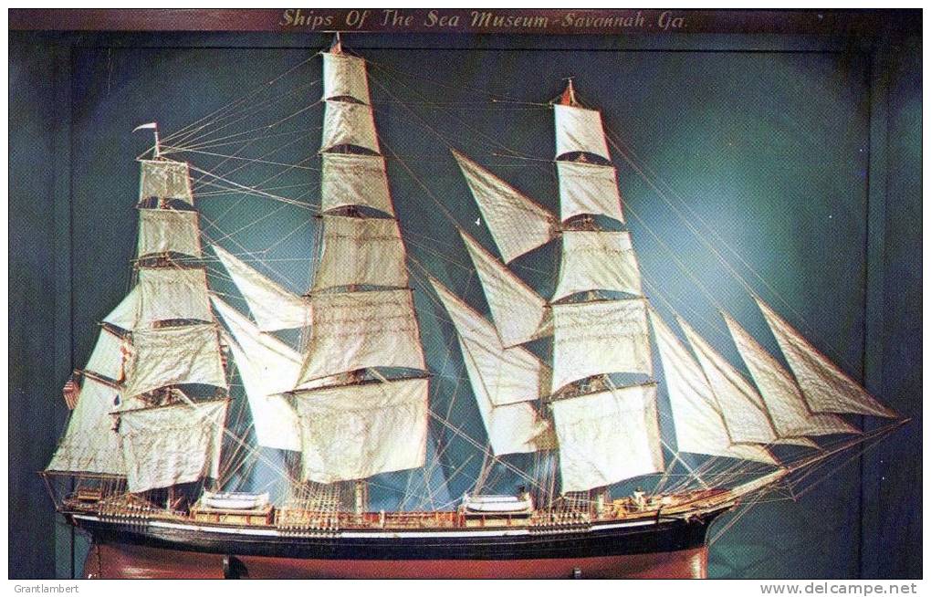 THE FLYING CLOUD,  Built 1851, Eight Foot Model In Museum, Savannah Georgia Unused - Sailing Vessels