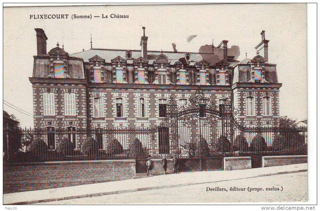 Cpa  Flixecourt  Le Chateau - Flixecourt
