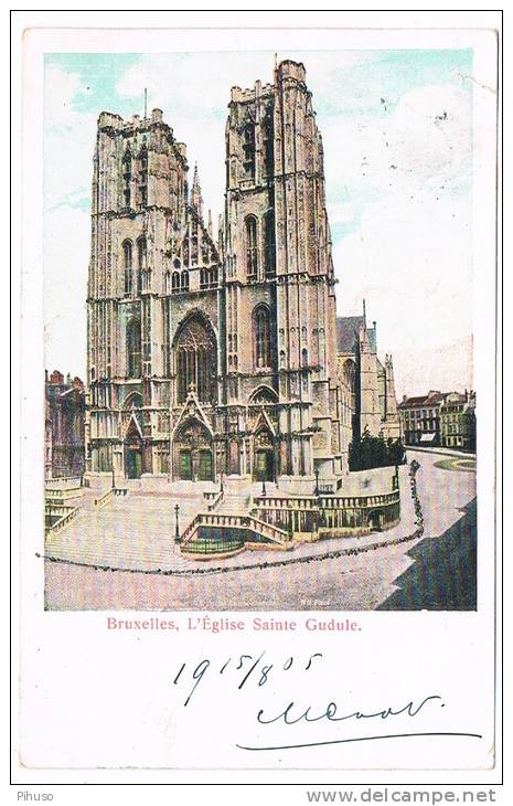 B3608    BRUXELLES : L'Eglise Sainte Gudule - Monumenti, Edifici