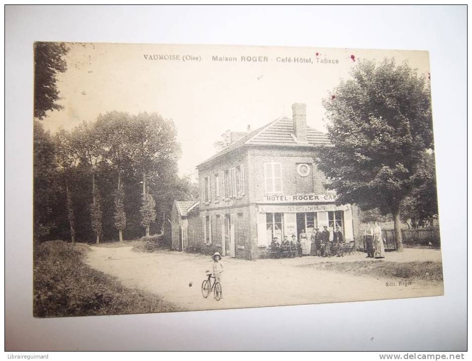 2dni - CPA - VAUMOISE - Maison ROGER Café-hotel-tabacs - [60] Oise - Vaumoise