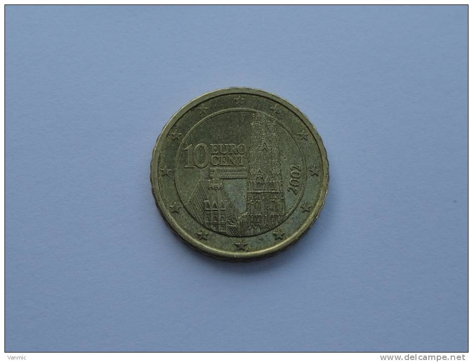 2002 - 10 Centimes Euro - Autriche - Autriche