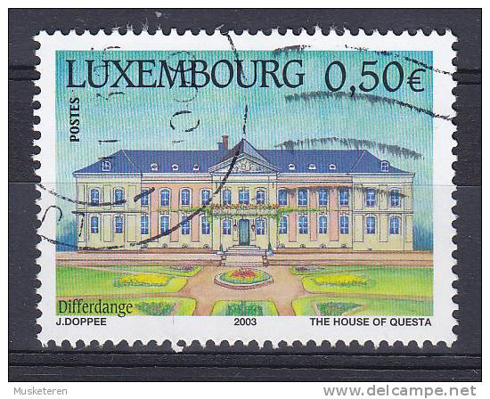 Luxembourg 2003 Mi. 1601    0.50 € Torismus Stadt Abtei Fontaine Mane, Differdange - Oblitérés