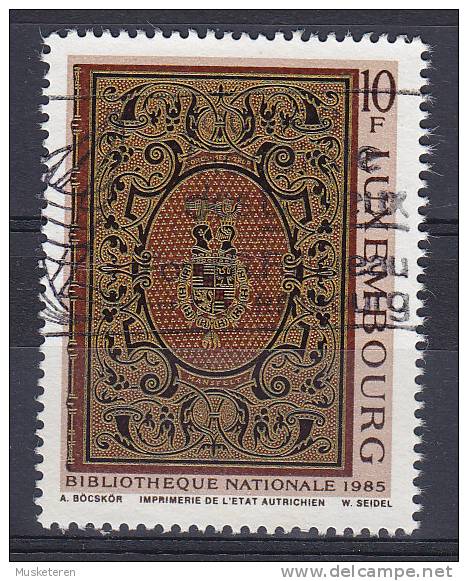 Luxembourg 1985 Mi. 1137    10 Fr Nationalbibliothek Bucheinband Der Mansfeld-sammlung - Gebraucht