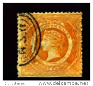 AUSTRALIA/NEW SOUTH WALES - 1862  8d. RED ORANGE  PERF. 13    FINE USED - Gebruikt