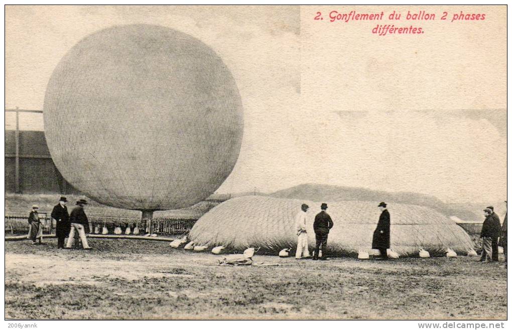 BALLON MONTGOLFIERE GONFLEMENT DU BALLON - Luchtballon