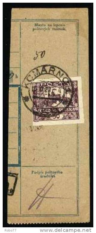 Czechoslovakia Parcel Card Franked With Hradcany. Komárno 16.XI.20.   (A02050) - Cartes Postales