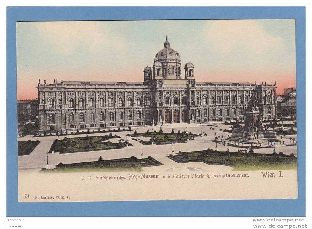 WIEN  I.  -  K. K.  Kunsthistorisches  Hof - Museum - BELLE  CARTE PRECURSEUR ANIMEE - - Museos