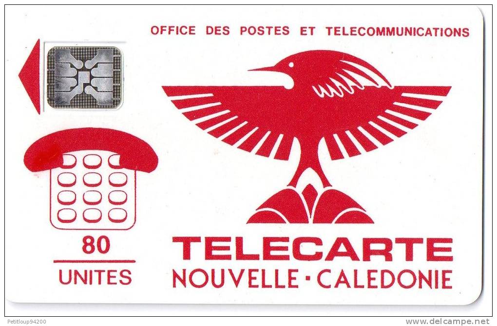 TELECARTE  NOUVELLE-CALEDONIE  Cagou 80 Unites ( Puce SC4 AN-P6 )  Logo ** - Neukaledonien