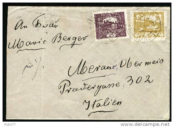 Czechoslovakia Cover Franked With Hradcany. Mariánske Lázn&#283; 12.V.20.  (A02072) - Brieven En Documenten