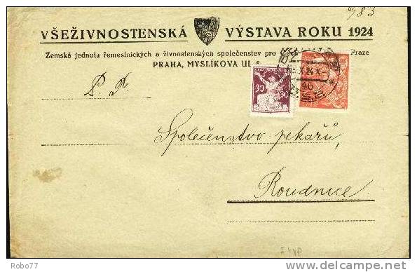 Czechoslovakia Cover. Praha 27, 5.X.24.   (A03010) - Ansichtskarten