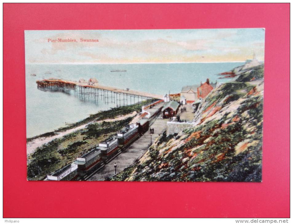 United Kingdom > Wales > Glamorgan Swansea  Pier Mumbles     Ca 1910     -  ---  -ref 344 - Glamorgan