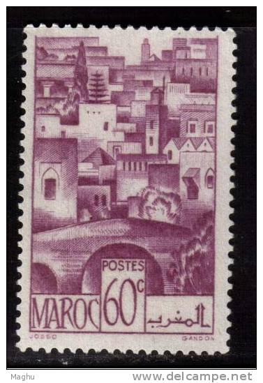 Morocco Mint No Gum, 60c - Unused Stamps