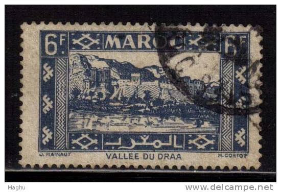 Morocco Used, 1939 6f Blue - Oblitérés