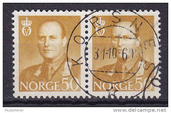 Norway 1958 Mi. 422    50 Ø King König Olav V. Deluxe KORSNES Cancel !! - Used Stamps