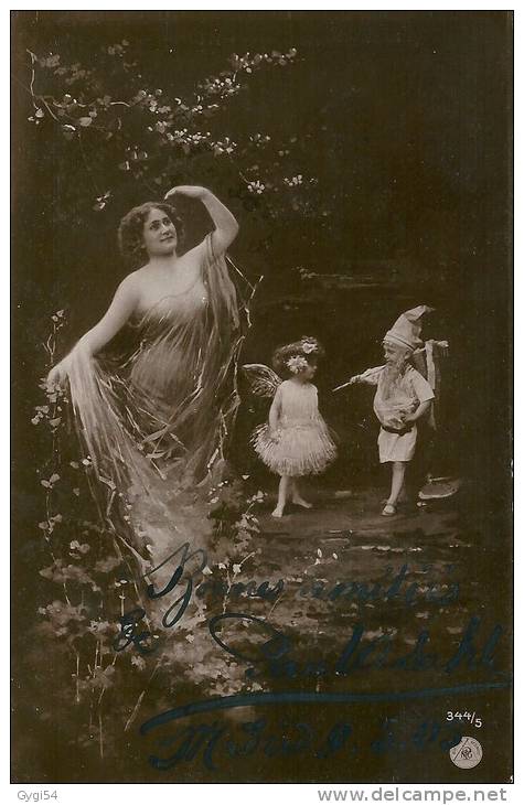 FEMME DE CABARET OU DE THEATRE  1905      CARTE PHOTO - Kabarett