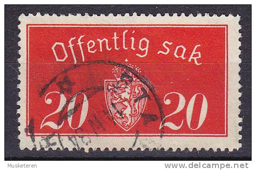 Norway 1933 Mi. 14 I    20 Ø Dienst Service Wappenlöwe Odr. STAVANGER Cancel - Service