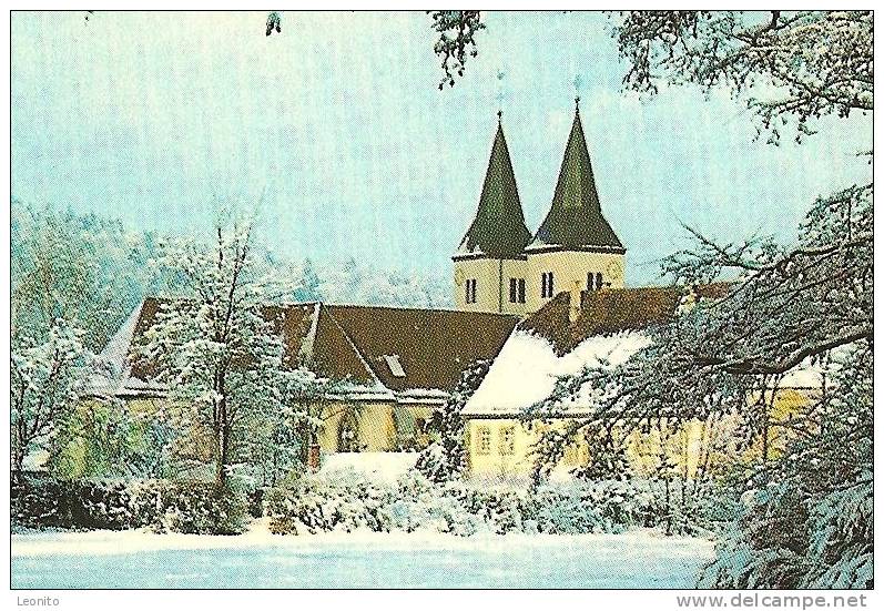 Murrhardt Winter Stadtkirche Feuersee Stempel 100 Jahre Murrtalbahn 1978 - Backnang