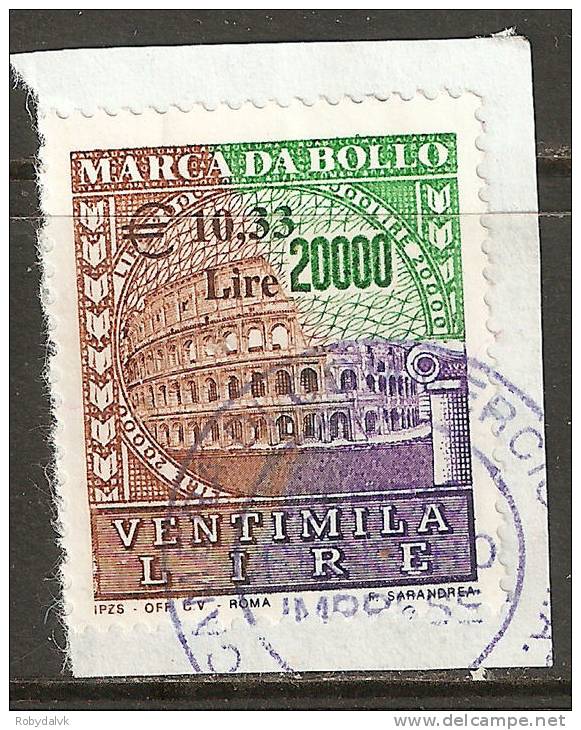 ITALIA - MARCA DA BOLLO (FR) -  Vedi Immagine - Steuermarken