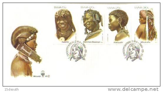 South West Africa - 1984 Traditional Headdresses (2nd Series) FDC - Namibie (1990- ...)