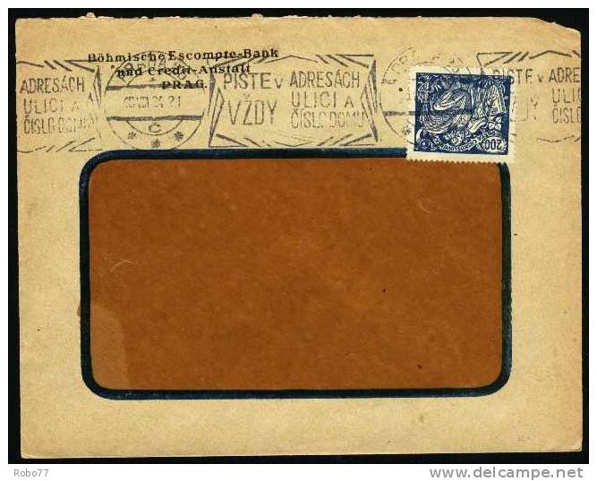 Czechoslovakia Cover.  Praha 28.VIII.24.  (A03017) - Covers & Documents