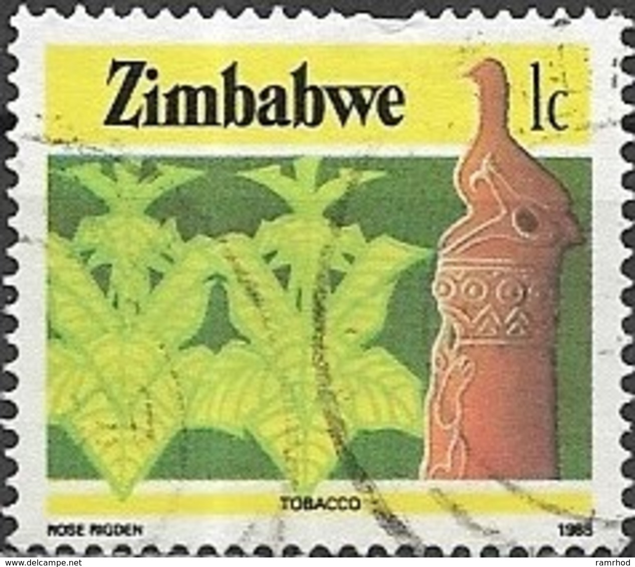 ZIMBABWE 1985 National Infrastructure  - 1c Tobacco FU - Zimbabwe (1980-...)