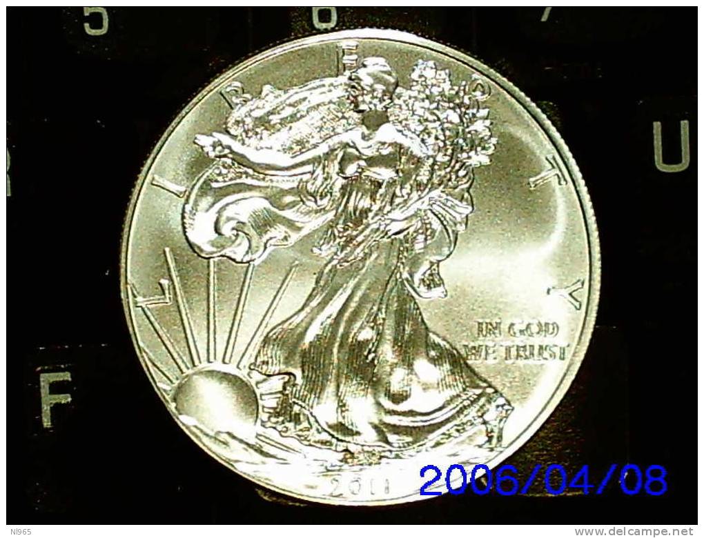 STATI UNITI D' AMERICA  1 DOLLARO ( AMERICAN EAGLE BULLION ) ARGENTO 999 ANNO 2011 - Lots