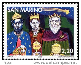 REPUBBLICA DI SAN MARINO - ANNO 2005 - NATALE - NUOVI MNH ** - Neufs