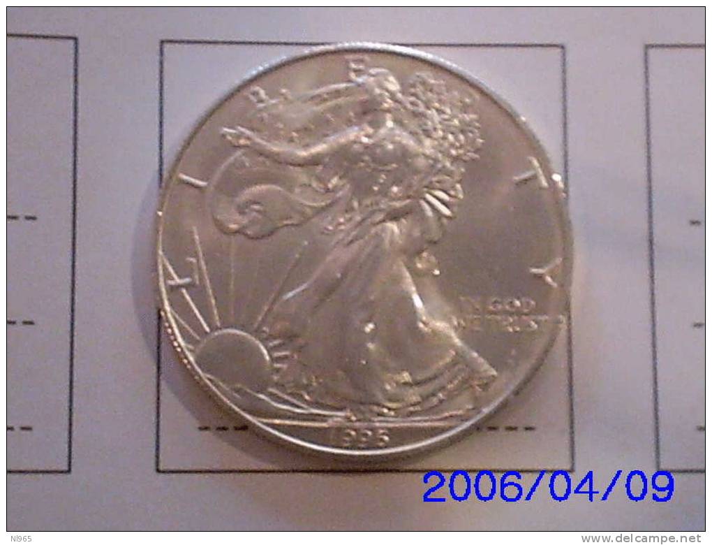 STATI UNITI D´ AMERICA  1 DOLLARO ( AMERICAN EAGLE BULLION ) ARGENTO 999 ANNO 1996 - Mixed Lots