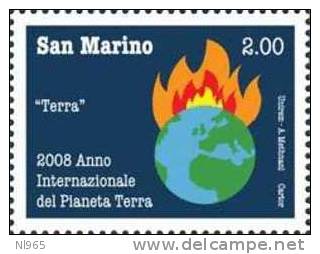 REPUBBLICA DI SAN MARINO - ANNO 2008 - ANNO INTERNAZIONALE PIANETA TERRA  - ** MNH - Neufs