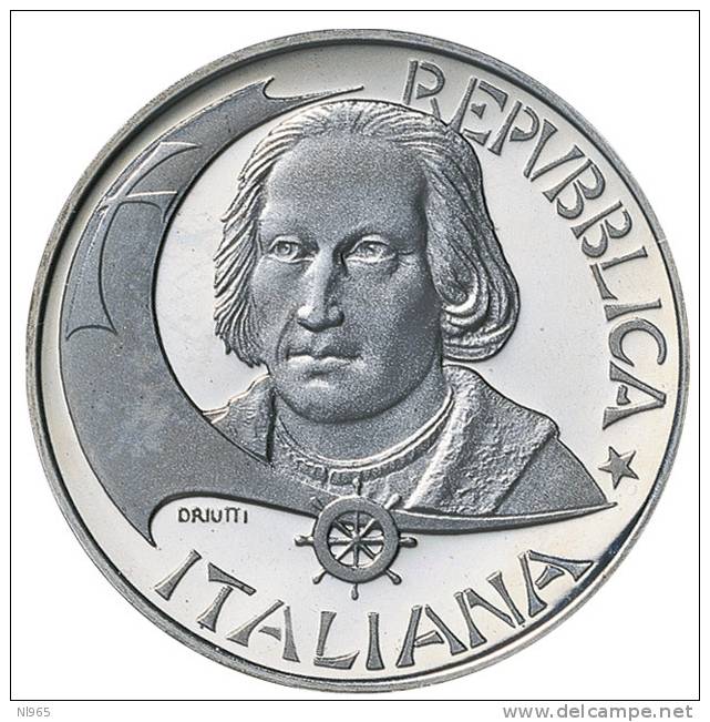 ITALY - REPUBBLICA ITALIANA ANNO 1992 - COLOMBO AMERICA - IV Emissione   - Lire 500 In Argento - Gedenkmünzen