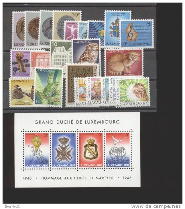 Luxemburg **  Jahr 1985  Mi. 1117-1142 - Années Complètes