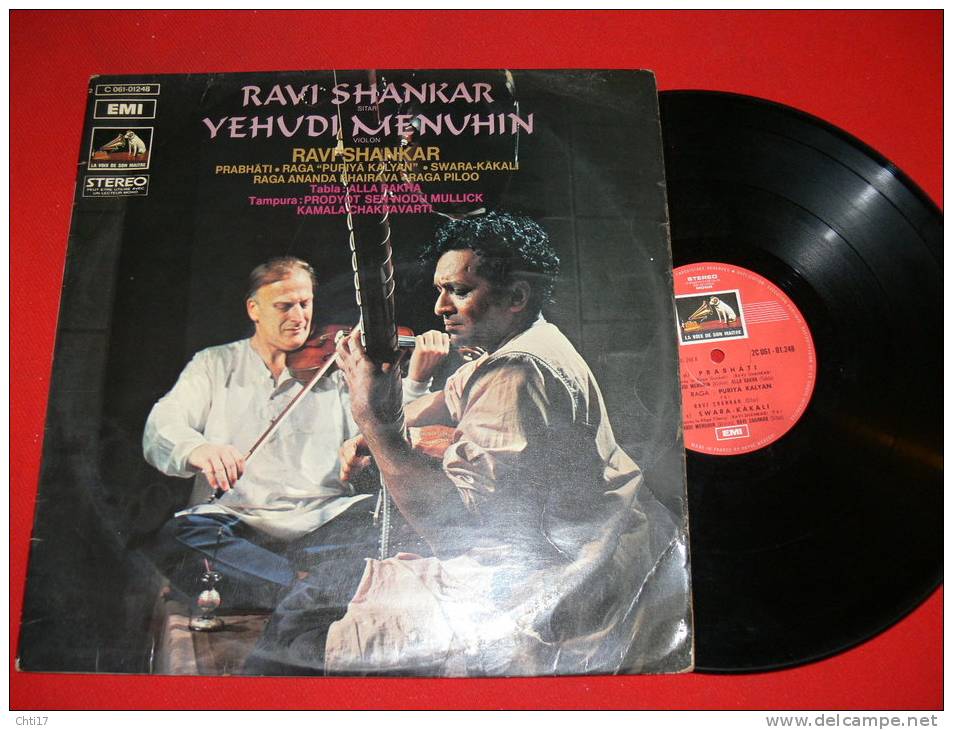 YEHUDI MENUHIN WITH  RAVI SHANKAR  EDIT EMI - Musiques Du Monde