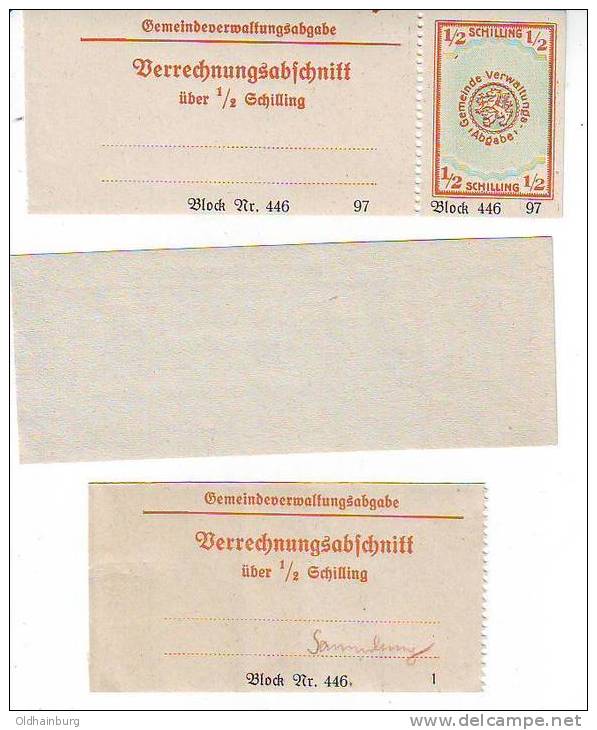 353d: Steirische Gemeindeverwaltung Mit Talon RR Plus 2 Leerfelder - Unused Stamps