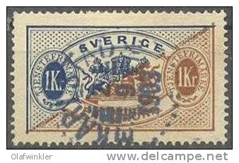 1881 Second Issue Perf 13 1 Crown Type II Mi 11Bb /Facit TJ24B / Sc O25 Used/oblitere/gestempelt [kms] - Dienstzegels