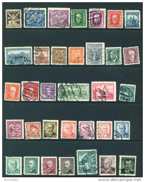 CZECHOSLOVAKIA  -  Page Of Stamps As Scan - Collezioni & Lotti