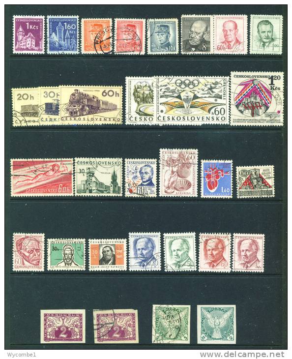 CZECHOSLOVAKIA  -  Page Of Stamps As Scan - Collezioni & Lotti