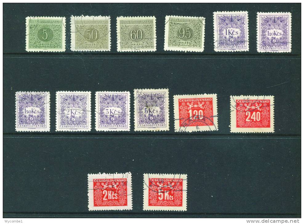 CZECHOSLOVAKIA  -  Page Of Stamps As Scan - Collezioni & Lotti