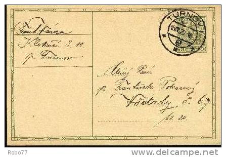 Czechoslovakia Postal Card. Turnov 18.IV.29.   (A05026) - Cartes Postales