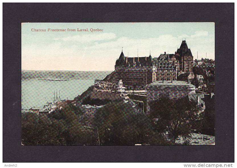 QUÉBEC - CHÂTEAU FRONTENAC FROM UNIVERSITY LAVAL  - CARTE ÉCRITE EN 1915 - Québec - Château Frontenac