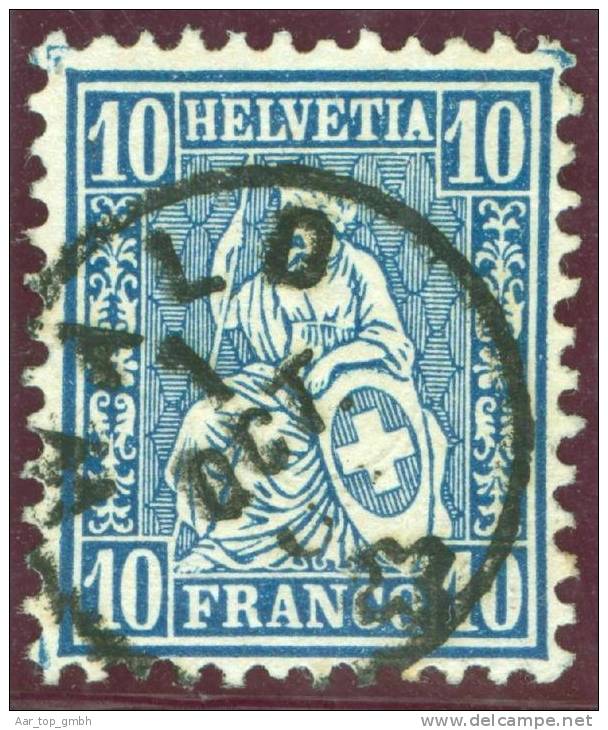 Heimat ZH WALD 186?-10-01 Fingerhut-Vollstempel Auf Zu# Sitzende Helvetia - Used Stamps