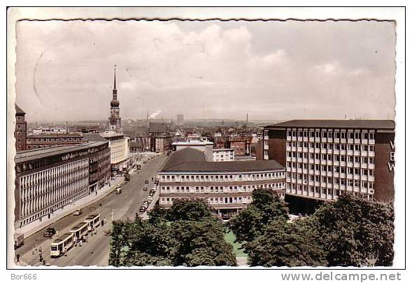 GOOD GERMANY POSTCARD - Dortmund - VEW Haus & Reinoldkirche - Good Stamped 1959 - Dortmund