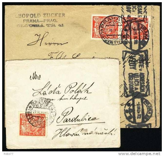 Czechoslovakia. Two Covers.   (A06029) - Covers & Documents
