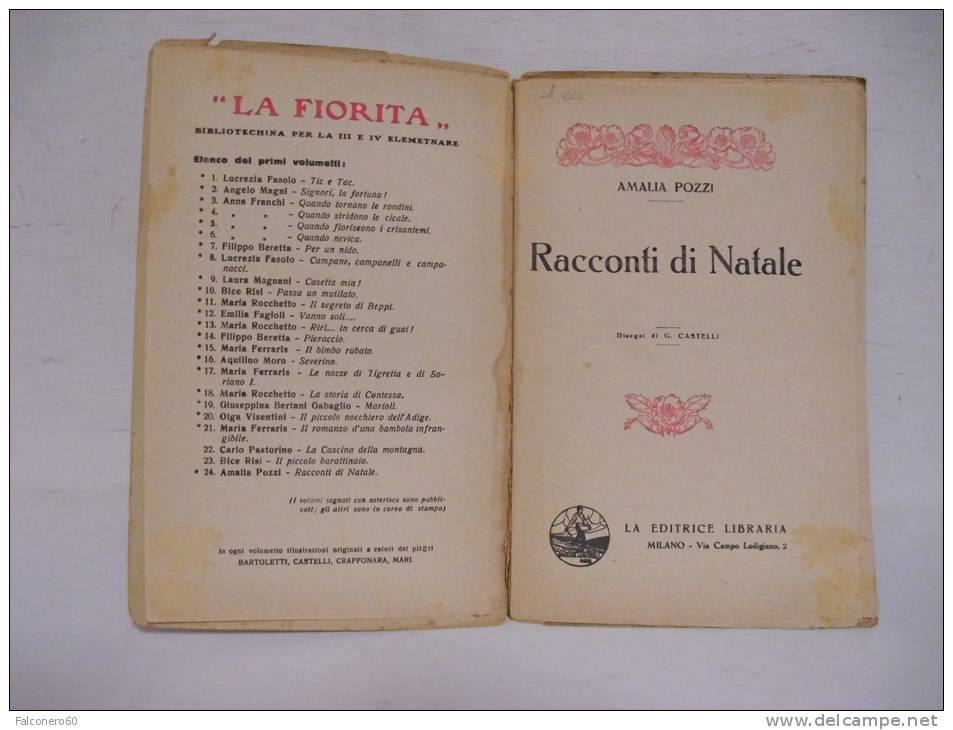 Amalia  Pozz I /  RACCONTI  DI  NATALE - Livres Anciens