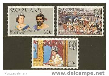 SWAZILAND 1977 MNH Stamp(s) Silver Jubilee 266-268 # 6642 - Swaziland (1968-...)
