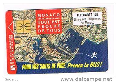 MONACO   - OFFICE TELEPHONE  (CHIP) -  1993 PRENEZ  LE BUS            - USED  -  RIF. 3895 - Monace